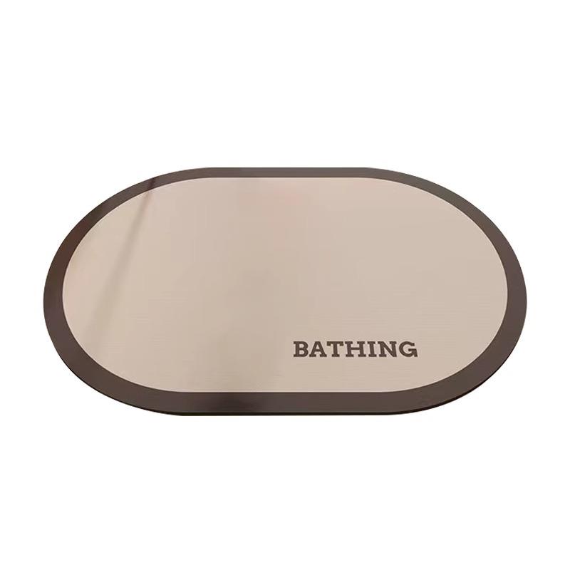 Creamy Air Bathroom Floor Mat Home Dirt resistant Non Slip Foot Mat Can Cut Diatom Mud Floor Mat Bathroom Moisture-wicking Carpet