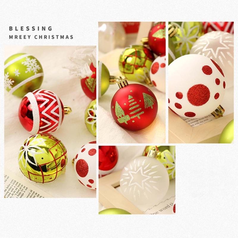 Shatterproof Christmas Bauble,Balls Ornaments Collection In White, and Gold Perfect for Tree Decoration Beautiful