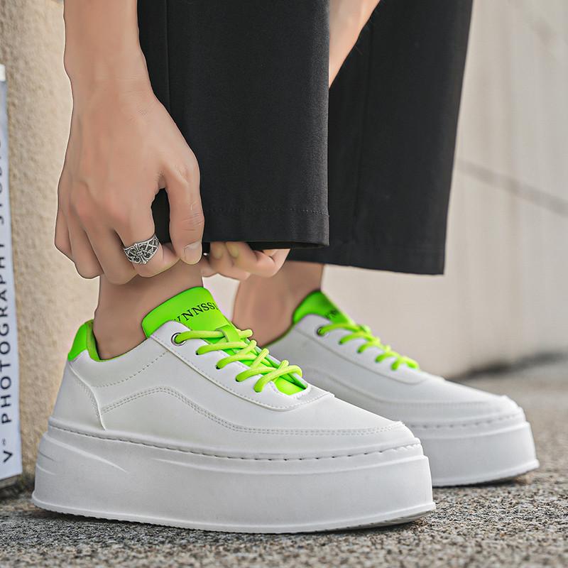 Height Increasing White Sneakers Man Fashion Design Men's Casual Sneakers Platform Skateboard Shoes For Men zapatillas de hombre