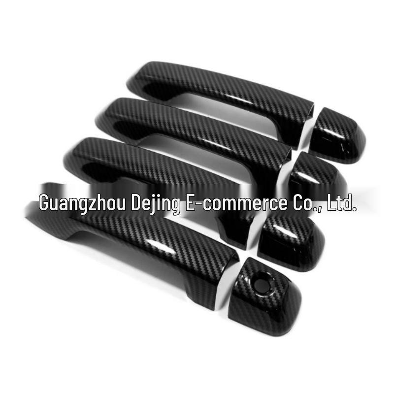 Bright Black Handle Cover Stickers for 16-20 Land Cruiser - Outer Decoration