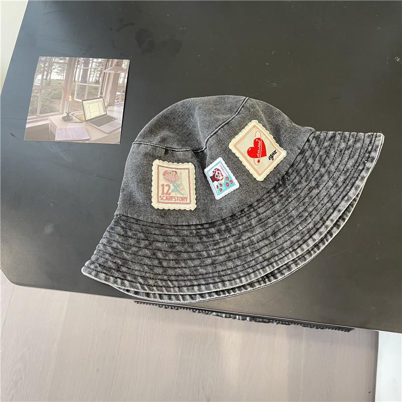 

Стиль шляпы Универсальный Милый Аппликация Женские Солнцезащитные Шляпы-Панамы Gray