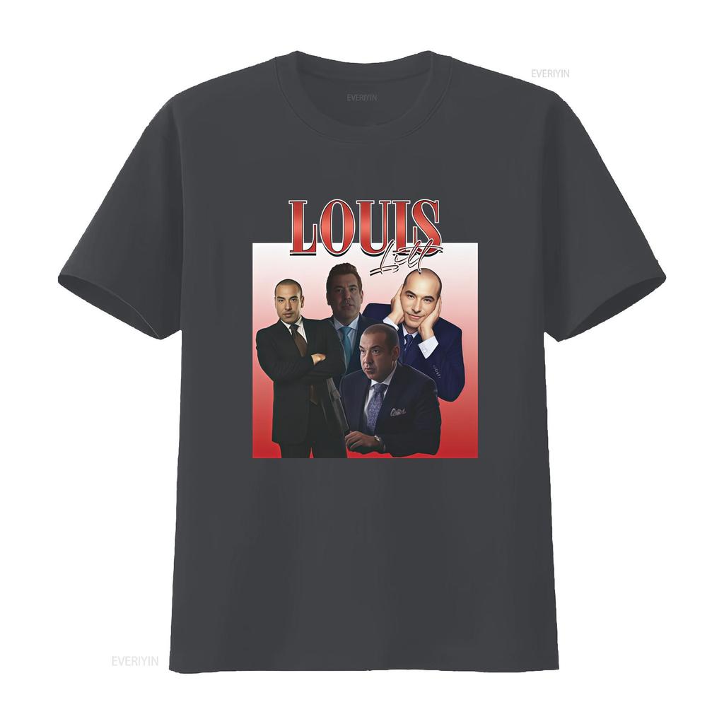 SUITS Louis Litt Homage T Shirt Stylish Design for Fans Vintage Washed Unisex Fashion Casual Streetwear Top For Everyday Wear