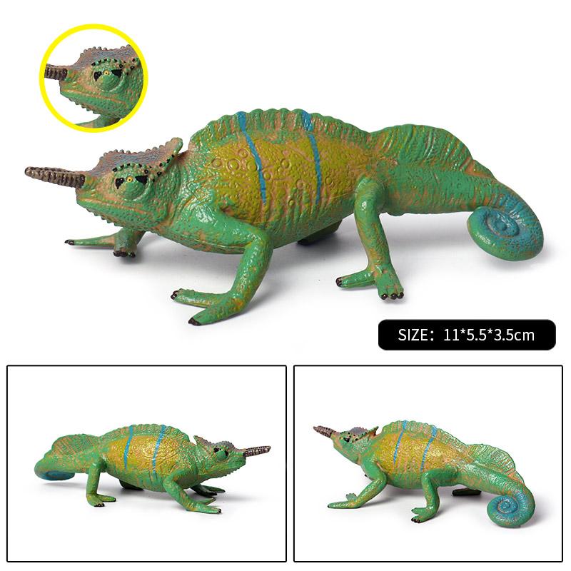 Oenux Simulation Reptile Lizard Chameleon Geckos Insect Animals Model Action Figure Collection Toys Kids Gift Home Decorations