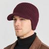 European And American Men Winter Warm Ear Protection Knitted Hat Outdoor Riding Fleece Hat