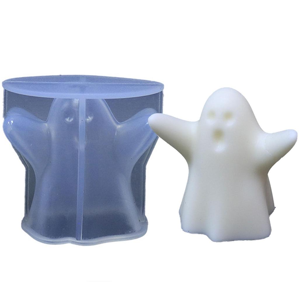 Halloween Silikonformen Tier Geister - Für Kerzen & Resin | Katze Motiv 7x6x8cm