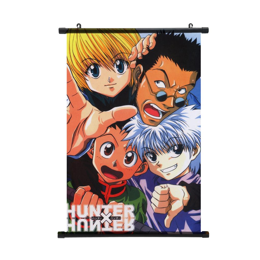 HUNTER X HUNTER Painting Scroll Poster Gon Freecss Killua Hisoka Home Decor Hanging Painting Boys Girls Scroll Poster