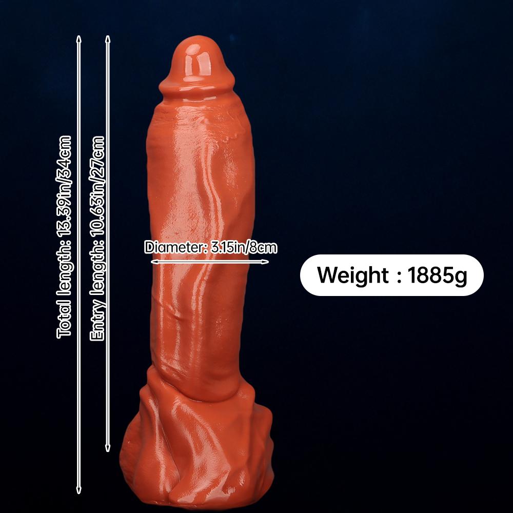 34*8CM Oversized PVC Dildos Butt Plugs Masturbator Fisting Sex Toys Strap On Penis Big Dick