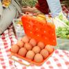 Camping Egg Container Reusable Camping Egg Box Reusable Grid Packaging Food Carrier Keeper For Refrigerator Easter Farm