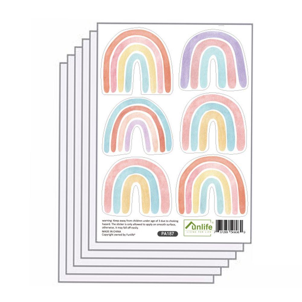 Peel Decorative Window Kids Room Wall Decals Nursery Room Decoration Wall Sticker Rainbow Stickers