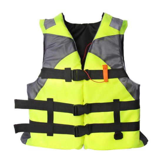 Life Vest with Retractable Seat Belts Reflective Films Life Waistcoat Buoyancy Over 100N Safety Flotation Garment