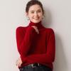 Le Ka Sha Women's 100% Pure Cashmere Turtleneck Pullover, Autumn/Winter 2026, Rolled Edge, 12-Gauge Knit Base Layer.