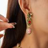 Flower and Heart Vintage Metal Necklace Court-style Bracelet Earrings Jewelry  Jewelry Accessories