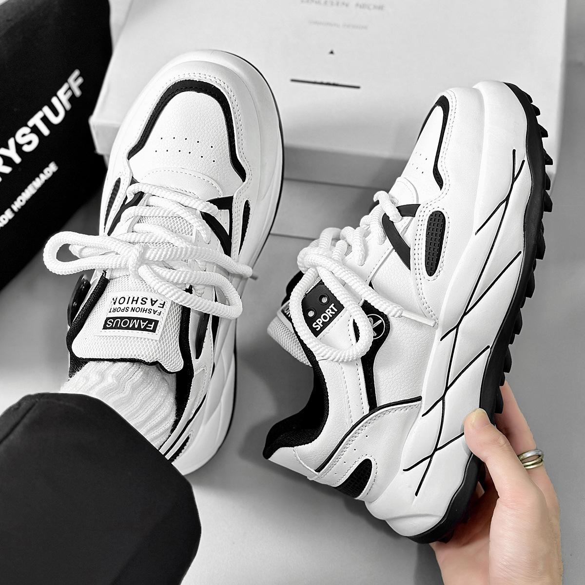 

2024 Новейшая мужская роскошная модная трендовая спортивная обувь для скейтбординга, дышащая и легкая, молодежная, для шопинга, повседневная обувь 39