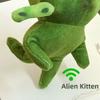 Poseable Ugly Cute Plushie Keychain 10cm Bag Charm Green Alien Cat Plush Toy  Anime Fans Gifts