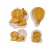 4pcs Cloud Balloon Resin Mold Fondant Silicone Mold DIY Cake Pastry Baking Mold