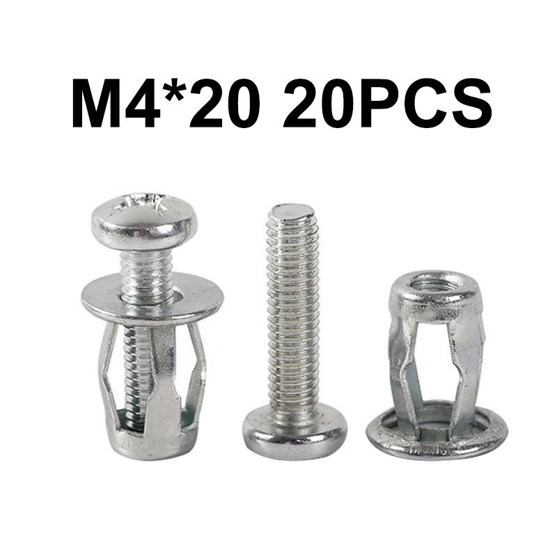 

20 шт. M4 M5 M6 M8 Лепестковые заклепочные гайки Гайки-вставки Автомобильный металлический винт для полых стен Жестяная обшивка Лепестковая гайка Расширительная гайка-фонарь (Упакованный)