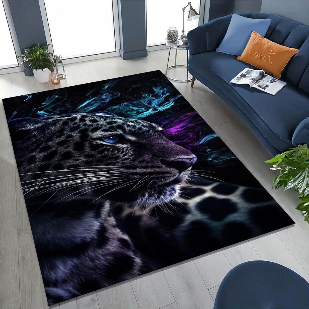 27 Style Wild Animal Leopard Cheetah Beast Cartoon Rug for Bedroom Living Room Sofa Home Doormat Decor, Kids Non-slip Floor Mat