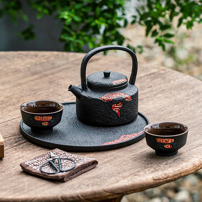 Su-Style Classical Ceramic Kung Fu Tea Set