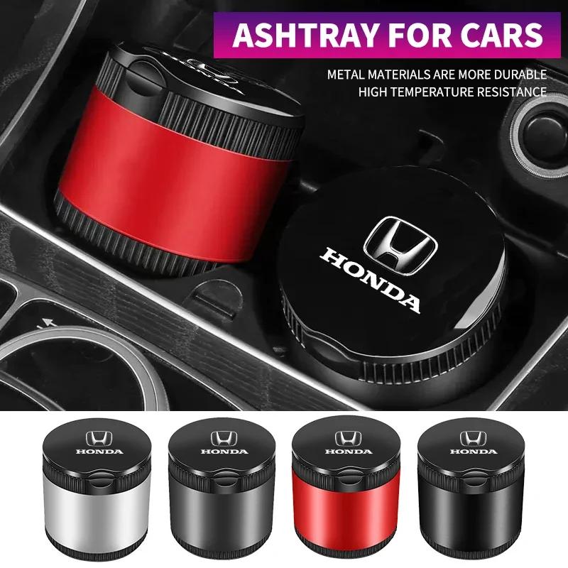 Metal Flame Retardant Ashtray For Honda Civci FIT CRV Accord Jazz HRV Dio Stepwgn Prelude Odyssey City CRX Pilot Car Products KU9