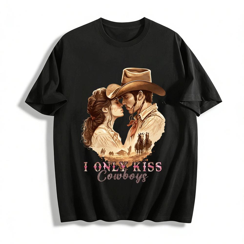 

I ONLY KISS COWBOYS Pure cotton T-shirt XXS