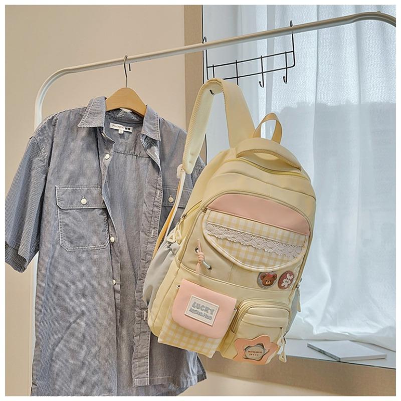 New High-value, Fresh and Sweet Candy-colored Backpack, Lightweight and Large-capacity Backpack for Junior High School Students