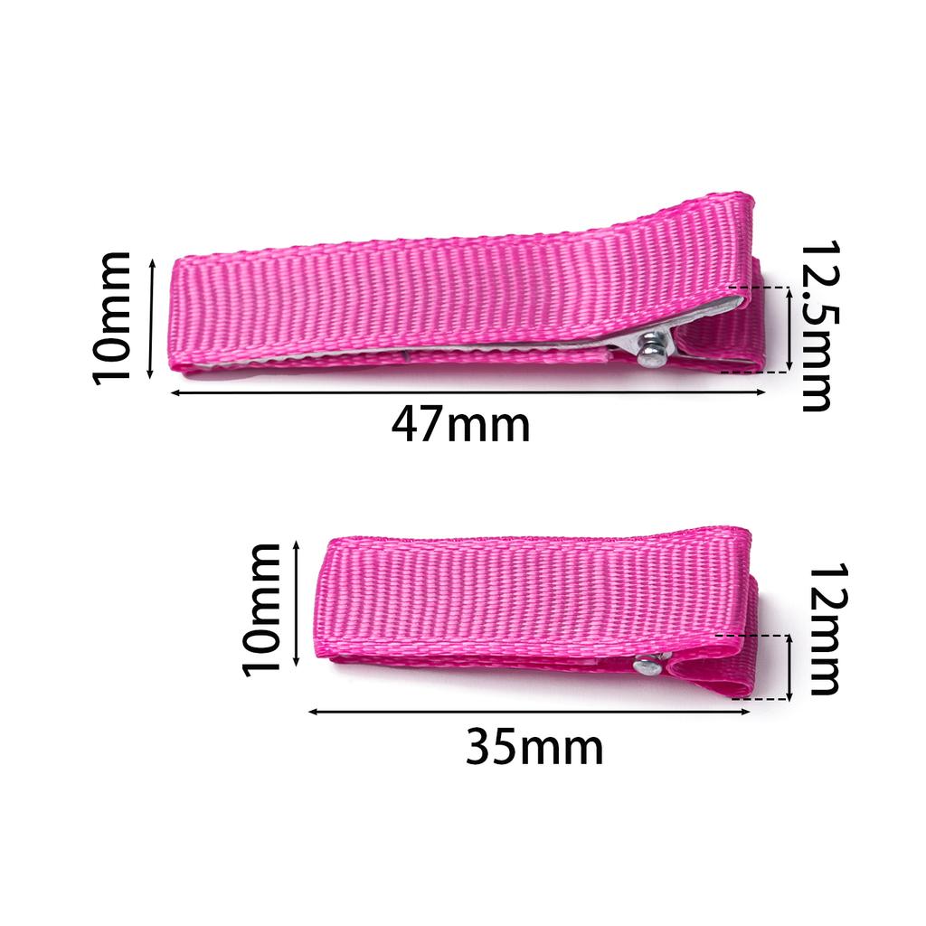 10pcs/Lots Colored Flat Band Hairclip Ribbon Metal Hair Clips for Handmade DIY Hairpin Jewelry Making Accessories
