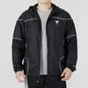 Under Armour Project Rock Brahma Jakke Med Rene Linjer Og Ensfarvet Logo, Afslappet Sport Vævet Hættejakke Til Mænd Sort 1373580-001