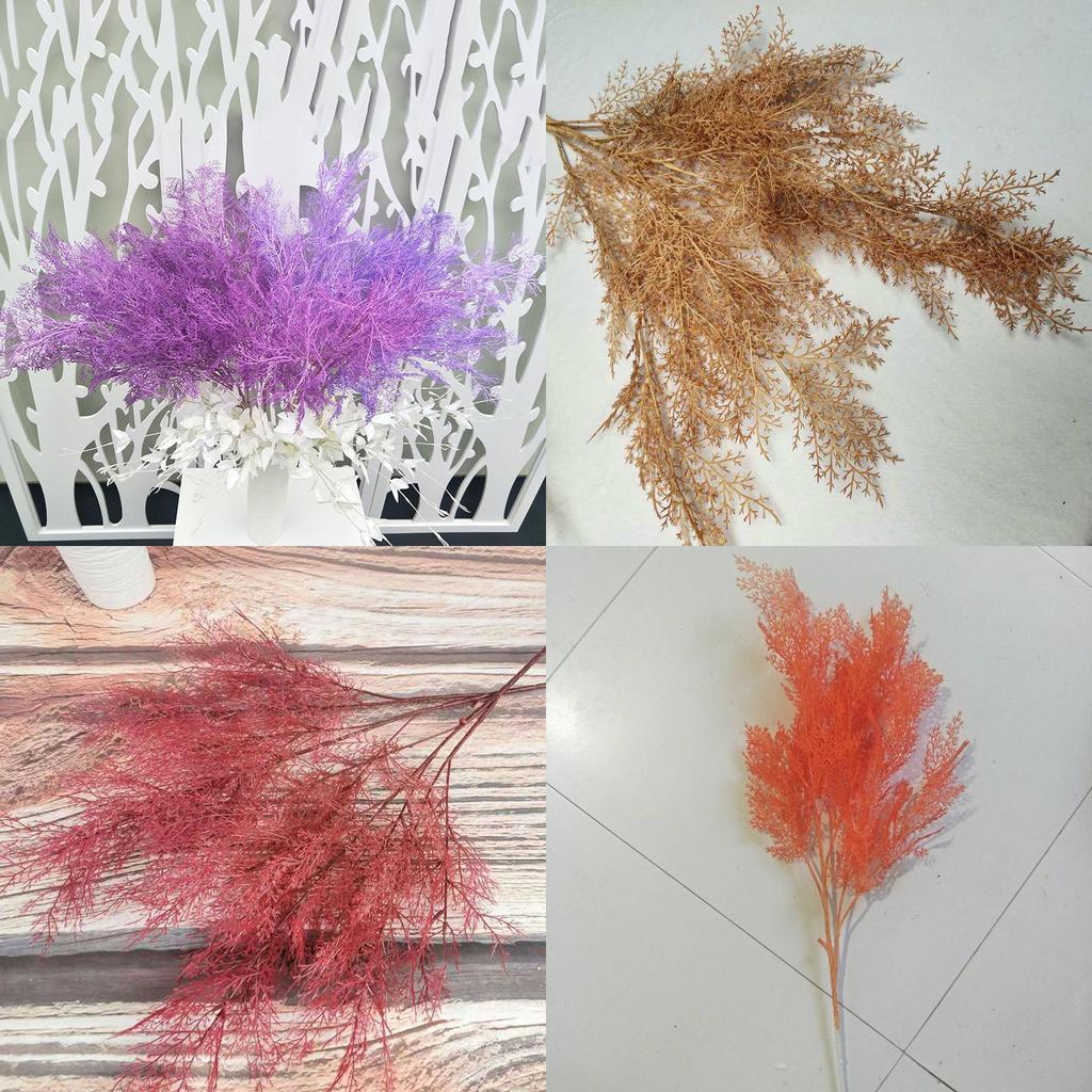 Mist Pine Plastic Floral Decor Faux Botanical Artificial Flowers For Wedding Home Centerpiece 80