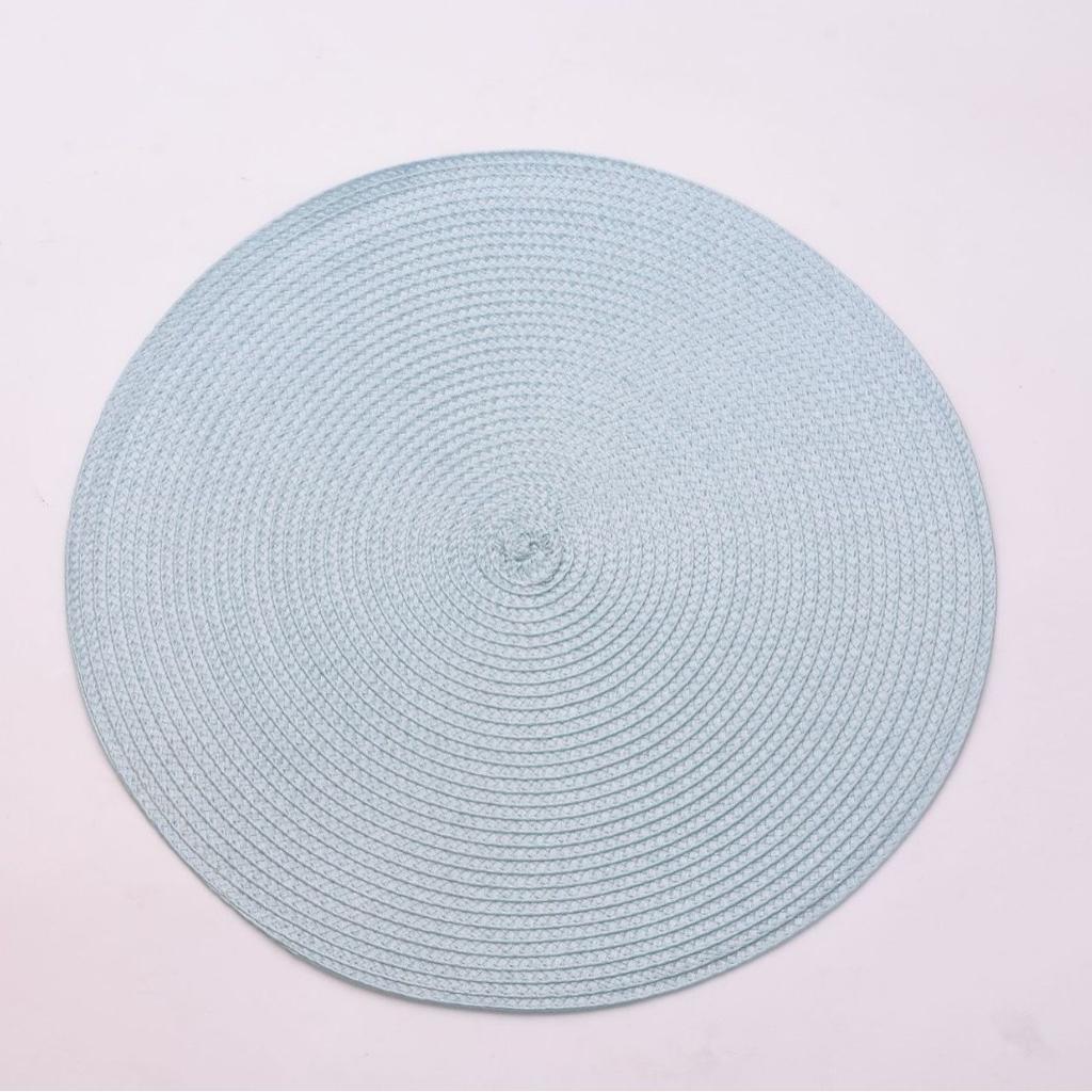 Ningxin PP Round Hand-woven Placemat Thermal Insulation Mat Table Mat Hotel Western Food Mat Non-slip Mat Home Decoration