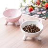 Ceramic Cat Bowl High Foot Protection Cervical Spine Cat Food Bowl Cat Puppy Cat Basin Creative Pet Snack Ceramic Bowl
