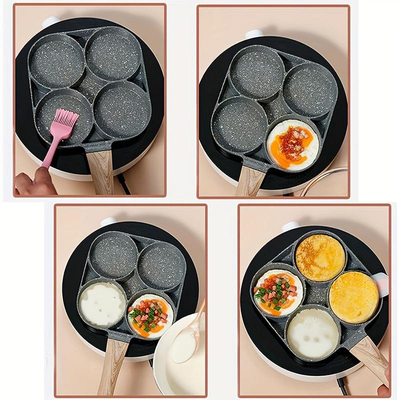 Egg Frying Pan Nonstick Pancake Pans 4-Cups Cookware Pancake, Omelette Pan Aluminium Alloy Egg Cooker
