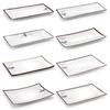 Melamine Rectangular Imitation Porcelain Plate for Sushi, BBQ, Cold Dishes - Commercial Use.