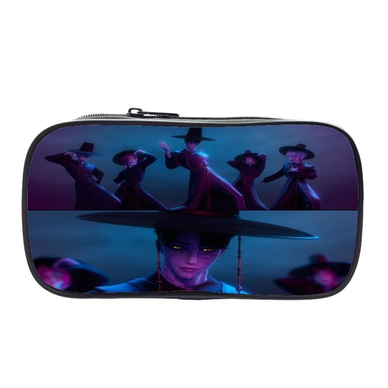 New Printed Witch Huntrix Kpop Student Pencil Bag Kpop Storage Stationery Bag Pencil Bag Men and Women