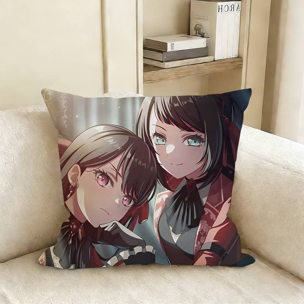 BanG Dream Anime AAve Mujica Pillow Case Living Room Sofa Cushion Cover Suitable For Home Bedroom Room Decoration