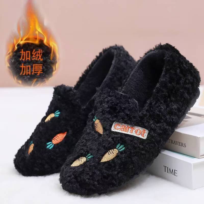 

Зимние туфли Мао Мао сохраняют тепло, новые туфли Дуду универсальны, модные, плюшевые и утепленные домашние женские хлопковые туфли 37