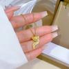 Titanium Steel Fox Minimalist Style Couple Furnace Real Gold Necklace Female Collarbone Chain With Jewelry