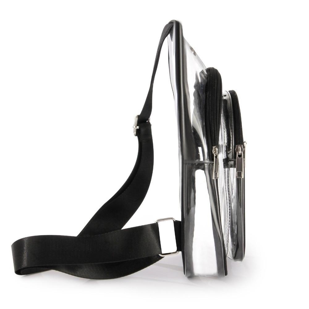 Wasserdichte PVC Sport Brusttasche Große Kapazität Verstellbar Transparent Crossbody Tasche Leichtes Design Transparentes Material