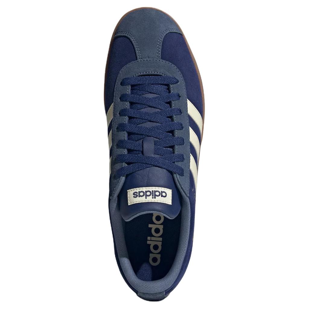 Adidas Vl Court Classic Fashion Comfortable Non-Slip Durable Low-Top Skate Shoes Unisex Sneakers Deep-Blue KK3775