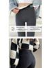 Women's Plus Size Fleece-Lined Lambswool Yoga Pants - Warm Cotton for Autumn/Winter Fitness