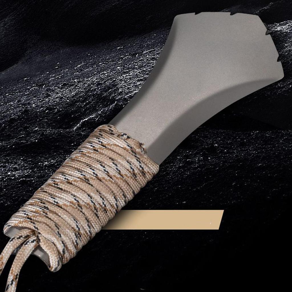 TA2 Titanový kempingový batohový lopatka Ultra lehká turistická lopatka Přenosná lehká venkovní survival lopatka pro backpacking