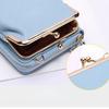 Fashion Lychee Pattern Lady Mobile Phone Bag Female Mini Crossbody Shoulder Bag Women Portable Purse Wallet Money Clip Card Bag