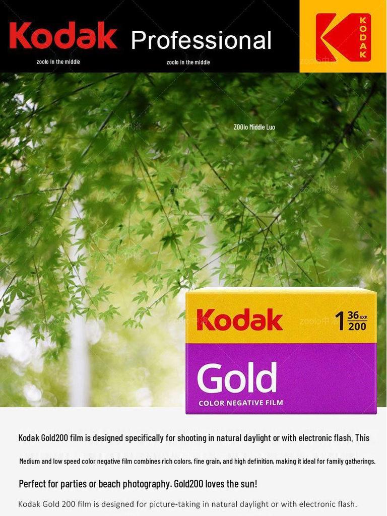 Kodak Gold 200 Color Negative Film 135 
