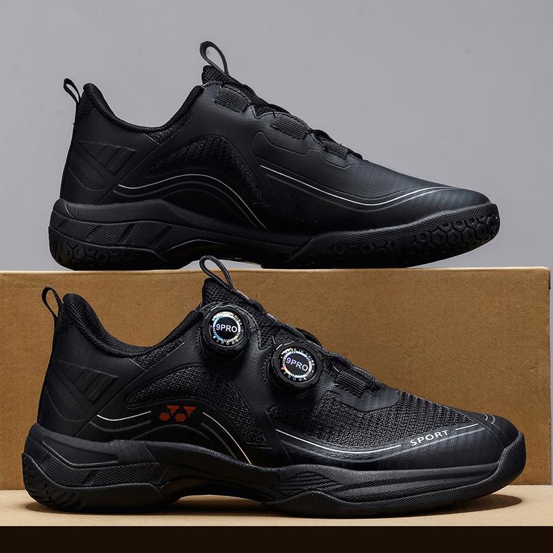 New Men's Badminton Shoes Women's Non Slip Tennis Shoes Colorful Soles Training Specific Sports Shoe Breathable Outdoor Sneakers