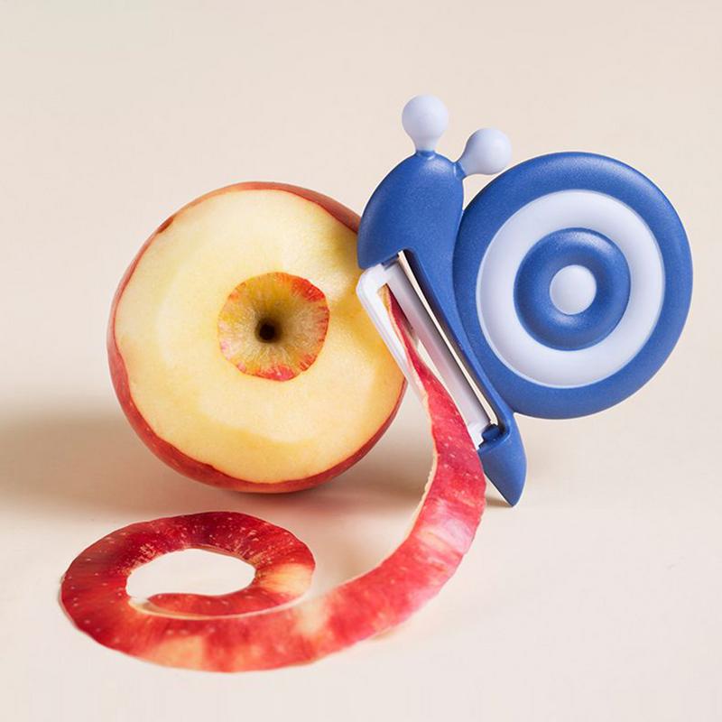 MultipleFunction Kitchen Peeler Manual Snail-Shaped Carrot Peeler Non-Slip Handle Ceramic PotatoApple Peeler Fruit Peeling Tool