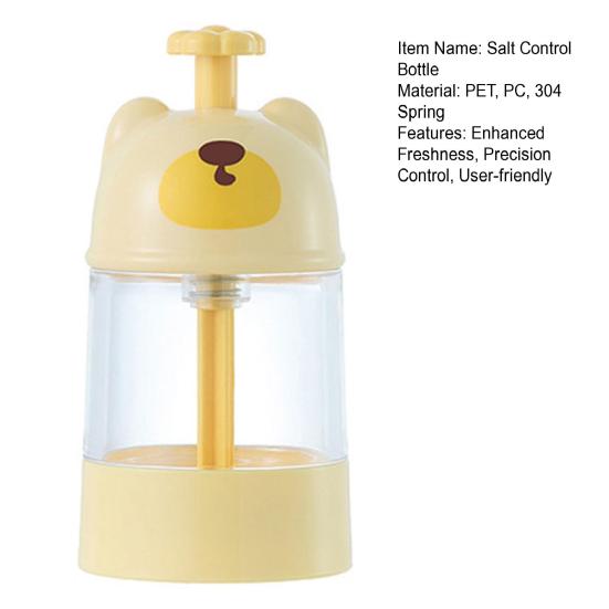 Quantitative Salt Control Bottle Seasoning Jar Moisture-proof Spice Tank Portion Control Spice Shaker for Home Restaurant Hotel