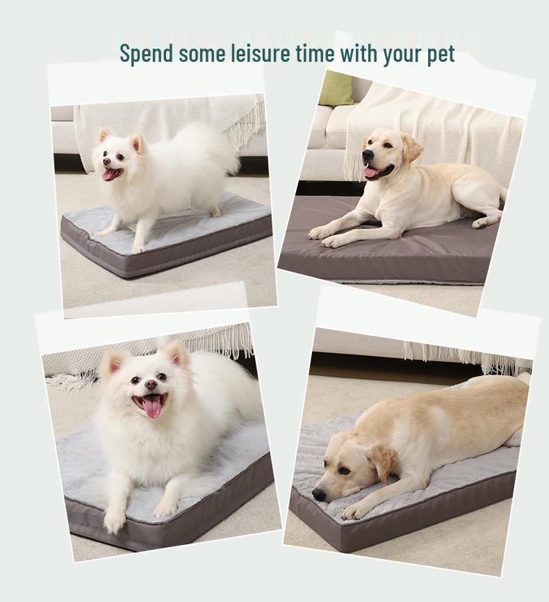 All-Season Bite-Resistant Pet Mat: Washable Non-Slip Dog & Cat Cushion