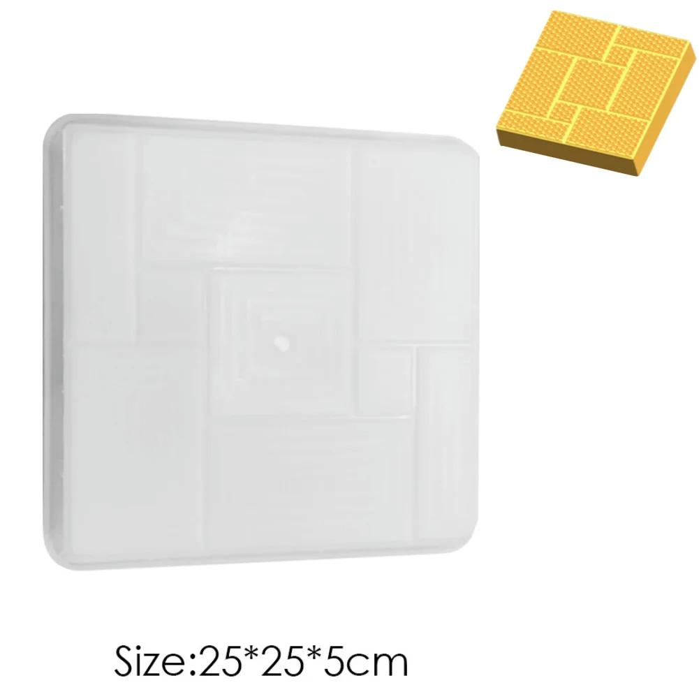 6 Types Garden Walk Pavement Concrete Mould DIY Manually Paving Cement Brick Stone Road Concrete Molds For Home Yard Garden