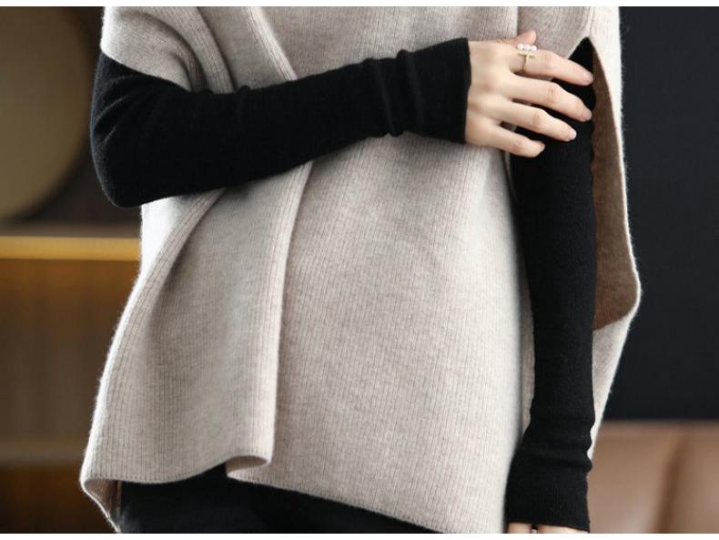 Plus-Size Loose Knit Vest for Spring & Autumn