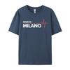 Made In Milano Italy Italia Place Of Birth Heartbeat Tops T Shirt Casual Tops Shirt Funky Printing Unisexs Tshirts Printing