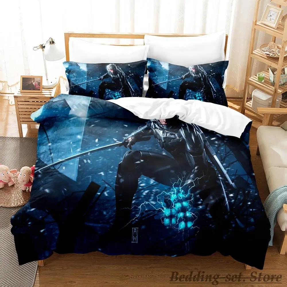 Game Metal Gear Rising Revengeance Bedding Set Single Twin Full Queen King Size Bed Set Adult Kid Bedroom Duvetcover Sets